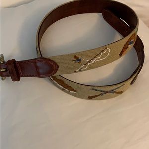 Smathers & Branson needlepoint belt 36